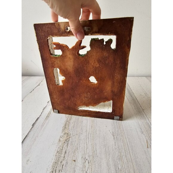 Vintage shabby chic Easter bunny spring rabbit lamb sheep frame picture hanging - Picture 7 of 10